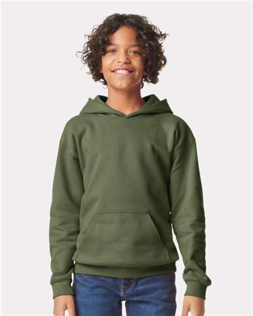 Gildan® Softstyle Youth Midweight Long Sleeve Hooded Sweatshirt